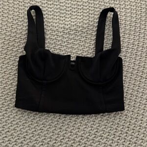 Black Zara Cropped Tank Top